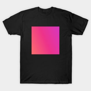 vivid gradient spheres minimalist orange pink T-Shirt